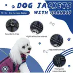 WATERPROOF DOG JACKET WITH HARNESS - Image 2