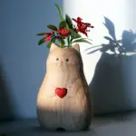 Handmade Wooden Cat Vases - Gift for Cat Lovers