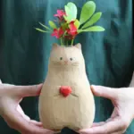 Handmade Wooden Cat Vases - Gift for Cat Lovers - Image 2