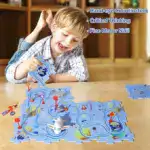Gift For Children_Children's Educational Puzzle Track Car Play Set
