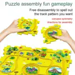 Gift For Children_Children's Educational Puzzle Track Car Play Set