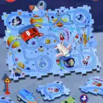 Gift For Children_Children's Educational Puzzle Track Car Play Set