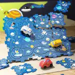 Gift For Children_Children's Educational Puzzle Track Car Play Set