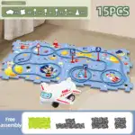 Gift For Children_Children's Educational Puzzle Track Car Play Set