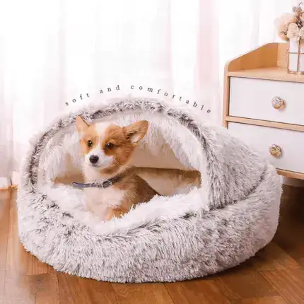 Winter Soft Plush Pet Bed