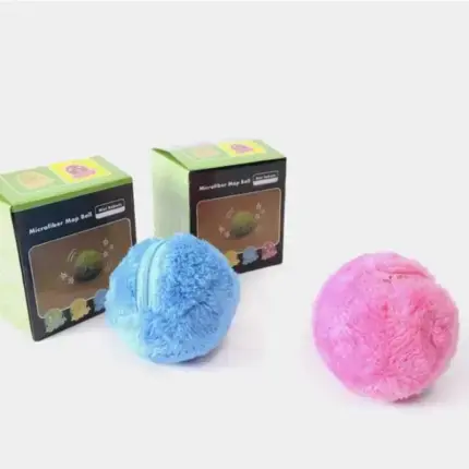 Pet Electric Ball Toy With Plush Cover