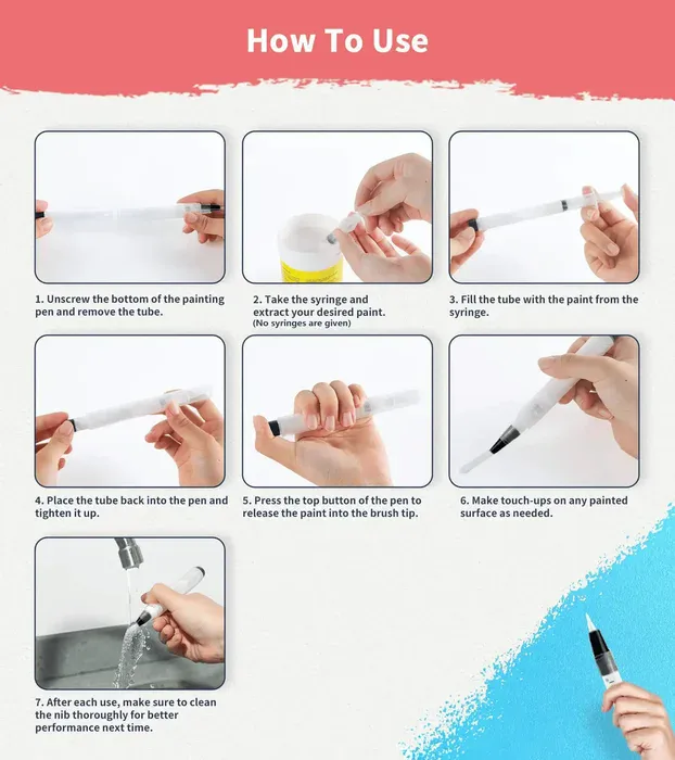 Upgraded paint pen design