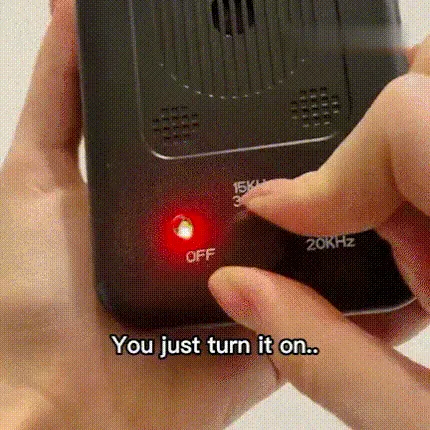 Barking Control Device in action