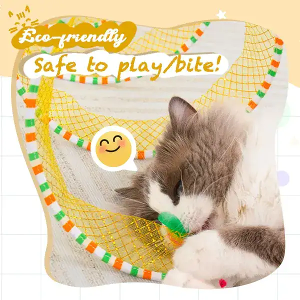 Cat hunting coil tunnel toy image 2