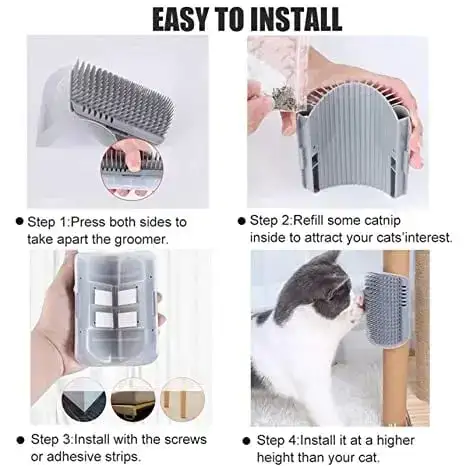 How to Use Cat Corner Massage Brush